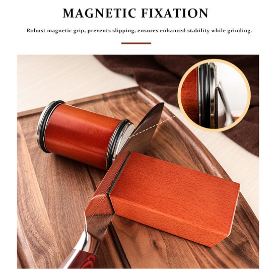 Rolling knife sharpener set