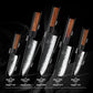 DAMARA Professional Japanese Knife Set - 5 Pieces | AUS10 Steel Core | Hand Forged Kitchen Knives