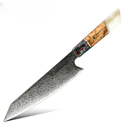 Damascus Kiritsuke Knife 8"