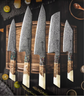 Chef Knife Sets Damascus 5 Pcs