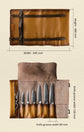 Leather knife storage case
